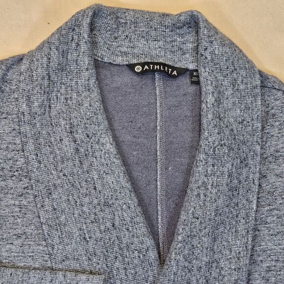 Athleta Gray Asymmetrical Casual Stretch Open Cardigan Modal Blend  Womens Sz XS - Picture 4 of 7